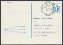 P 123 II, Schiffspost "FS Polarstern", Kein Text - Postcards - Used