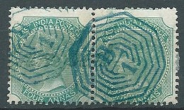 Inde Anglaise  -   - Yvert N° 23 Paire   Oblitéré  -  Bce 17325 - 1858-79 Kronenkolonie