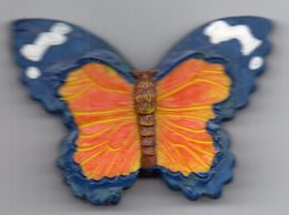 MAGNET  RESINE      PAPILLON - Animali & Fauna