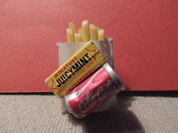 MAGNET  PART DE FRITES  JUICYMINT ET CANETTE DE COCA COLA - Publicitaires