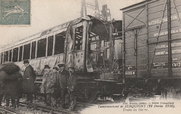 27 Serquigny.Tamponnement Ferroviere, 22 Fevrier 1916. Trains  Du Havre - Serquigny