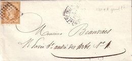 PARIS - N°13A - OBLITERATION LOSANGE K + CACHET TYPE 1510 - AVEC TEXTE ET SIGNATURE. - 1849-1876: Classic Period