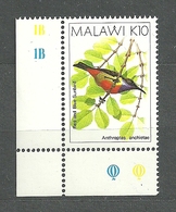Malawi, 1988 (#516b), Bird, Anthreptes Anchietae, Aves, Oiseaux, Uccelli, Vogel, Pássaros, Ptaki - 1v - Sperlingsvögel & Singvögel