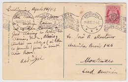 NORWAY KRISTIANIA (OSLO) JUBILEE EXHIBITION - EXPOSITION Du CENTENAIRE 1914 SLOGAN CANCEL On PC 1913 - Lettres & Documents