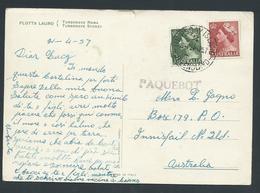 Australia 1957 Paquebot PPC Thursday Island To Innisfail Queensland , Tiny Tear At Top - Postmark Collection