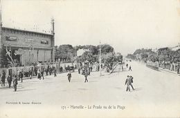 Marseille - Le Prado Vu De La Plage - Le Nouveau Casino - Phototypie E. Lacour, Carte N° 171 Non Circulée - Castellane, Prado, Menpenti, Rouet