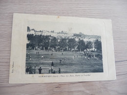 CPA 30 Gard Sommières Place Des Aires Partie De Foot-ball    BE - Sommières