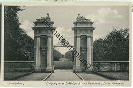 Oranienburg - Eingang Zum Schlosspark - Denkmal Luise-Henriette - Verlag W. Meyerheim Berlin - Oranienburg