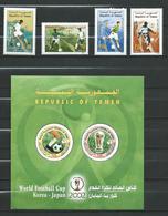 Yemen Rep. 2002 Football World Cup - Japan And South Korea.S/S And Stamps. MNH - Yemen