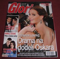 Jennifer Lawrence GLORIA Serbian March 2013 VERY RARE - Magazines