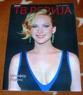 Jennifer Lawrence TV REVIJA Serbian January 2015 RARE - Magazines