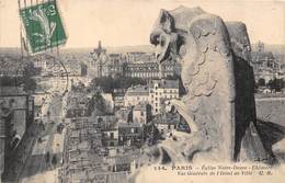 75004-PARIS- NOTRE DAME DE PARIS- CHIMERE VUE GENERALE DE L'HÔTEL DE VILLE - Notre-Dame De Paris