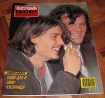 Johnny Depp Emir Kusturica ILUSTROVANA POLITIKA - Yugoslavian February 1992 - Magazines