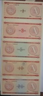 Billets De Cuba Série A Complète 4 Neufs 1 VF Avec Un Pli Et Un Graffiti Cote 2009: 70 $ - Caraïbes Orientales