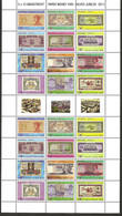 Aruba 2011 Paper Money Fair Indonesia Bhutan Sudan Haiti Turkey Egypt MNH Sheet - Other