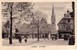 Delcampe - Detmold, Alter Markt Mit Tengelmann Geschäft, Um 1910/20 - Detmold