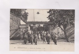 CPA ORLEANSVILLE,  CASERNE DES TIRAILLEURS En 1914! - Chlef (Orléansville)