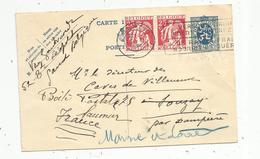 Entier Postal , Belgique, Carte Postale,  GENT 10 , + 2 Timbres , 1936 , 3 Scans - Briefkaarten 1934-1951