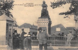 80-LE-CROTOY- STATUE DE JENNE D'ARC PRISONNIERE, PAR A FOSSE PLACE DU MARCHE - Le Crotoy