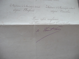 LAS Autographe De Saint Pern  Aviso De 2ème Classe Le Pétrel Constantinople Turquie 1891 Remplacement Paquis/Tiercelin - Documents