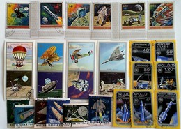 MANY DIFERENT USED SPACE STAMPS - Europa