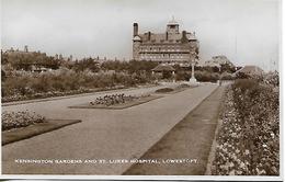 Old Real Photo Postcard, Kensington Gardens And St. Lukes Hospital, Lowestoft. - Lowestoft