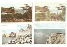 FOUR ISLE OF WIGHT OF THE NEEDLES OLD POSTCARDS - Otros & Sin Clasificación