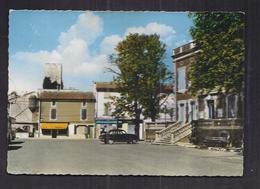 CPSM 84 - ENTRAIGUES-SUR-LA-SORGUE - L'Hôtel De Ville - La Tour Des Templiers AUTOMOBILE MAGASINS - Entraigue Sur Sorgue