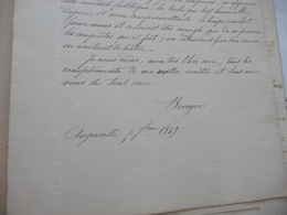 Pierre Antoine Berryer Avocat Politique Légitimiste Manuscrit Signé De 27 Pages Lettres Corrigées à Des Personnalités - Manuscrits