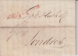 NEDERLAND USED COVER 16 JANUARY 1818 AMSTERDAM LONDON - ...-1852 Voorlopers