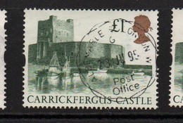 GB Elizabeth 11 Castles (Harrison 1992)   £1.00 Green  Fine Used - Gebraucht