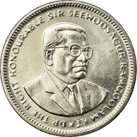 Monnaie, Mauritius, 1/2 Rupee, 2007, TTB, Nickel Plated Steel, KM:54 - Mauritius