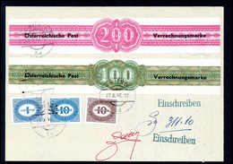Beleg Österreich Verrechnungsmarken - Other & Unclassified