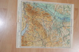 Carte Allemande Wurttemberg Und Baden,1947 Office Of Military US. - Roadmaps