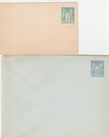 France 2 Entiers Postaux Différents Type Sage - Standard Covers & Stamped On Demand (before 1995)