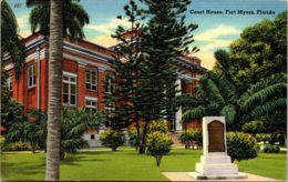 Florida Fort Myers Lee County Court House 1955 - Fort Myers