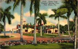 Florida Fort Myers Town Club Tourists' Meeting Place 1937 Curteich - Fort Myers