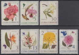 1965.126 CUBA. 1965. Ed.1203-09. MNH. FLORES, FLOWERS - Nuevos