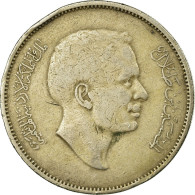 Monnaie, Jordan, Hussein, 100 Fils, Dirham, 1977/AH1397, TTB, Copper-nickel - Jordanie