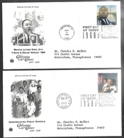 US 1999  Celebrate The Century 1950s Desegregation & 1963 MLK I Have A Dream Speech  On  FDCs - Martin Luther King