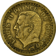 Monnaie, Monaco, Louis II, 2 Francs, 1943, Poissy, TB+, Bronze-Aluminium - 1922-1949 Louis II