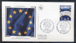 Andorra (Fr) 2000 Europa Field Of Stars FDC - Brieven En Documenten