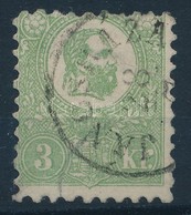 O 1871 Kőnyomat 3kr II. Típus 'JÁNOSHÁZA' (140.000) (enyhe Elvékonyodás / Light Thin) - Otros & Sin Clasificación