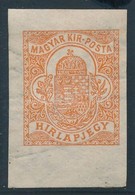 * 1908 Hírlapbélyeg Számvízjellel, Nagy Ritkaság!  (54.000) / - Other & Unclassified