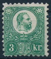 (*) 1871 Réznyomat 3kr  (*27.500) (pótolt Sarok /repaired Corner) - Autres & Non Classés