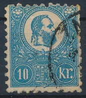 O 1871 Kőnyomat 10kr (26.500) (pici Elvékonyodás / Tiny Thin Paper) - Sonstige & Ohne Zuordnung