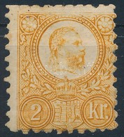 * 1871 Réznyomat 2kr Narancs (11.000) (felül Rövid Fogak / Short Perfs. Above) - Autres & Non Classés