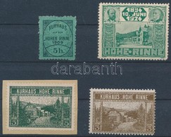 ** 1909-1924 4 Db Klf  Hohe Rinne Hotelposta  Bélyeg - Autres & Non Classés