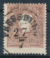 O 1858 10kr Erős Elfogazás 'PRESSBURG' - Autres & Non Classés