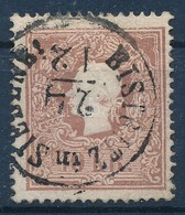 O 1858 10kr Nagy Festékfolttal, Karácsonyi Bélyegzéssel 'BISTRITZ In SIEBENB' - Other & Unclassified